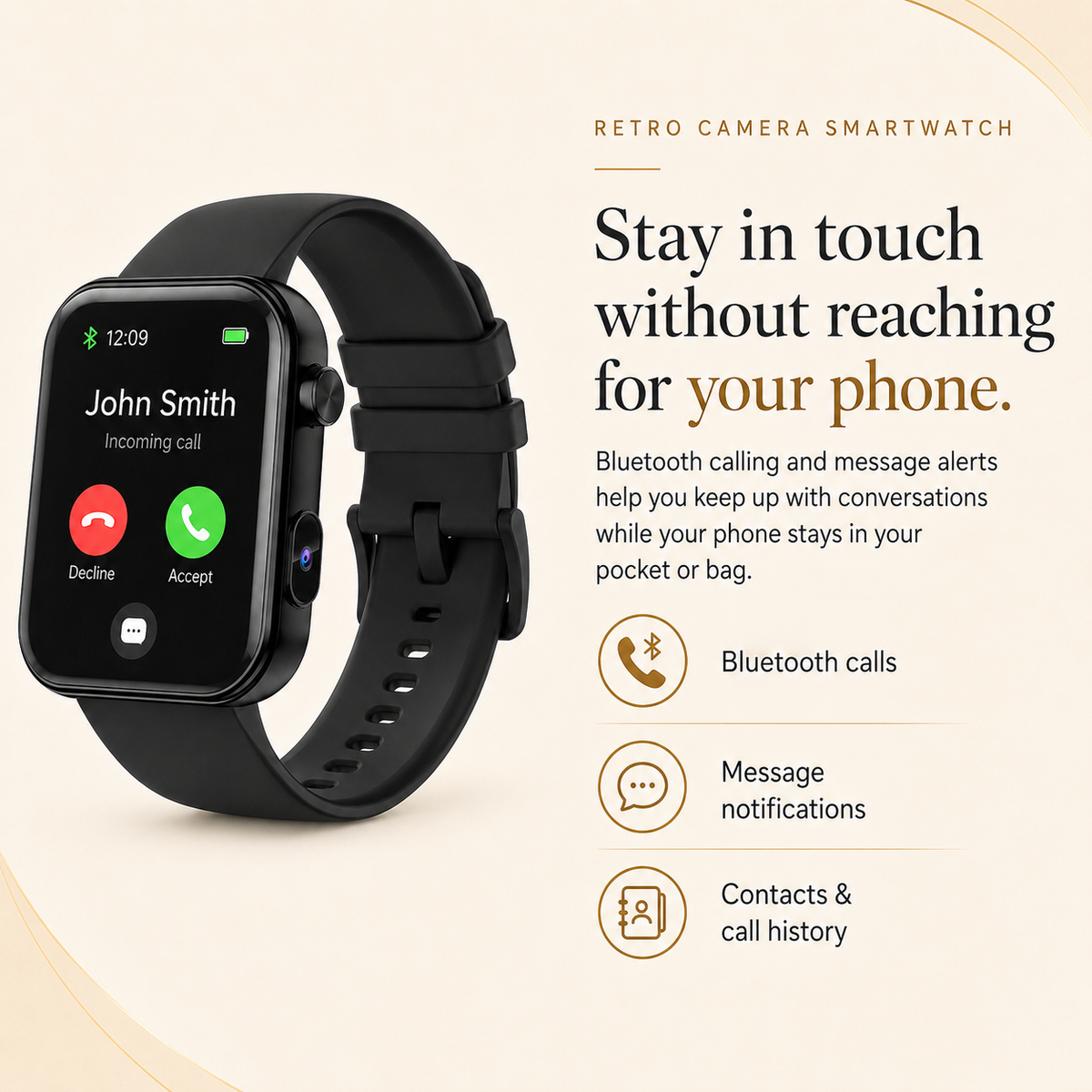 Retro Camera Smartwatch