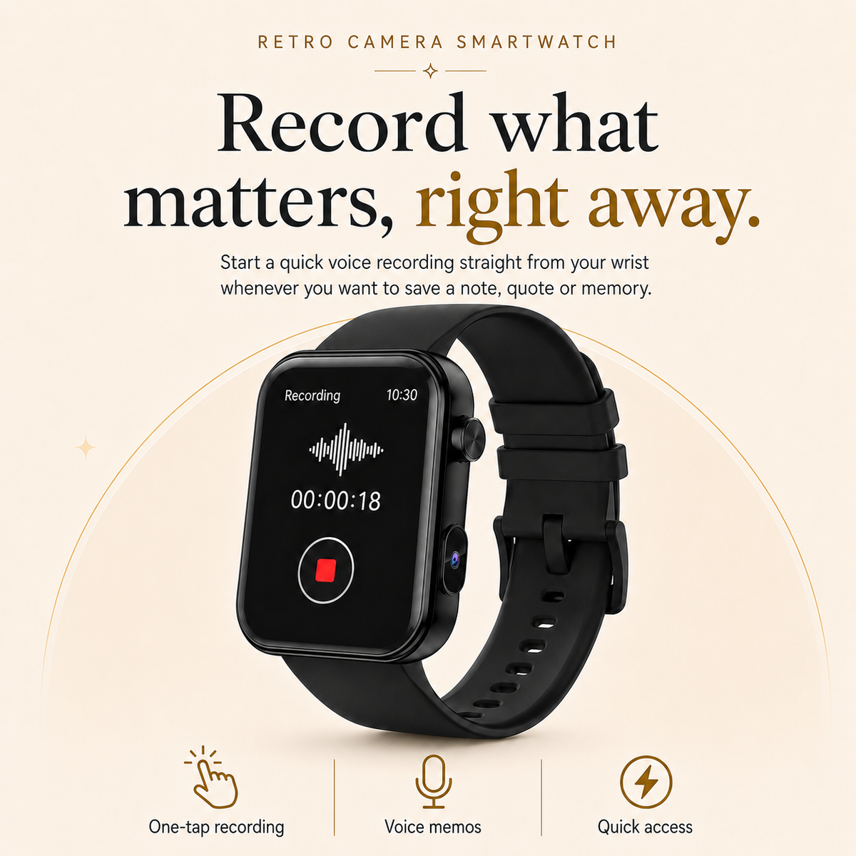 Retro Camera Smartwatch